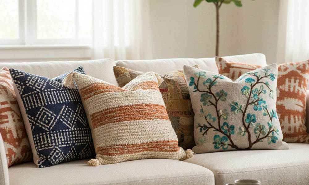 Hnad crafted cushions