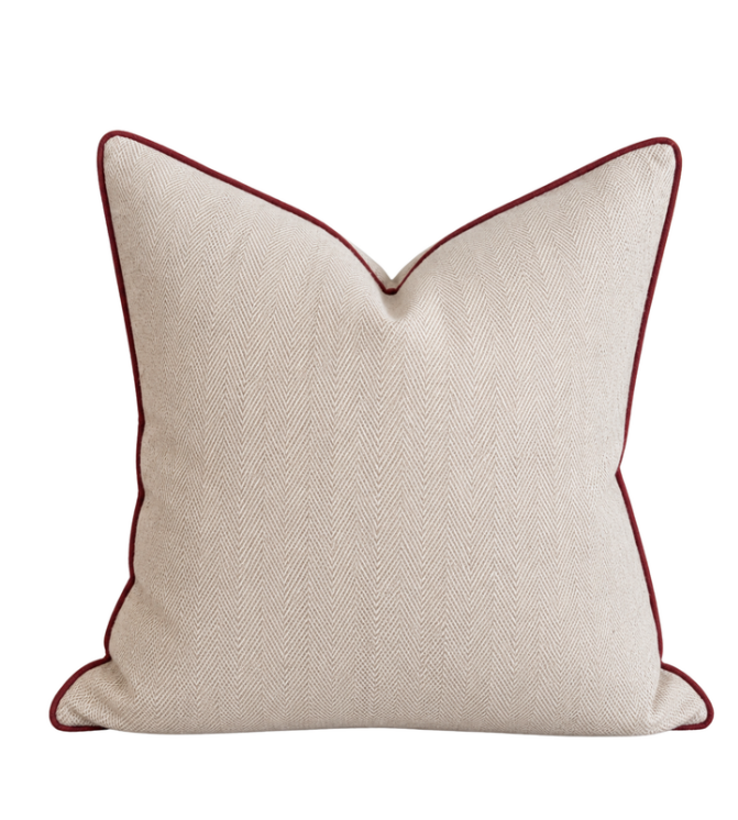 linen herringbone cushion